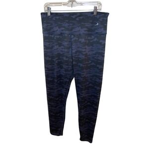 CompressionZ Women 4XL Camo Leggings Blue‎ Black High Waist Compression Pants
